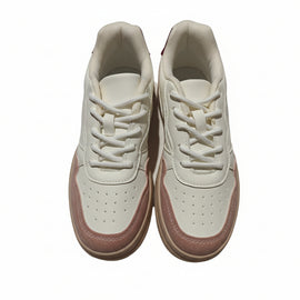 Cream Lace Up Sneaker Cream - 0