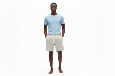 White Seersucker Short