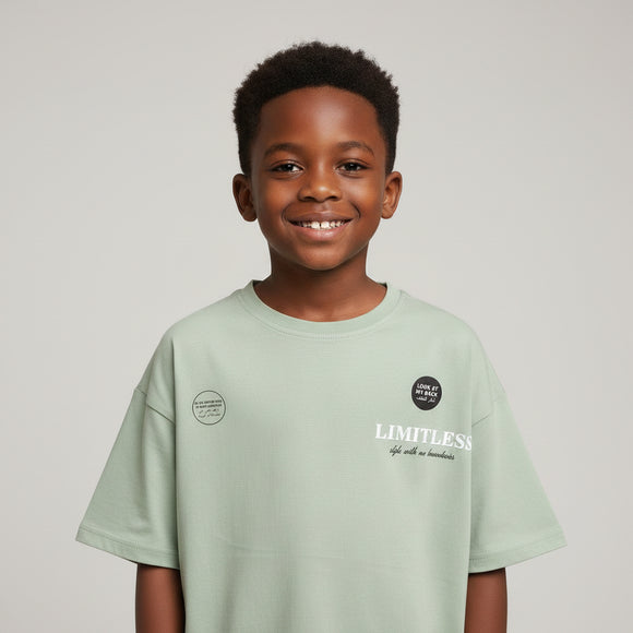 Lt Green Limitless Over Size T Shirt Green