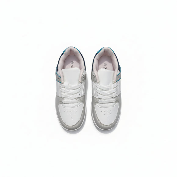 White Lace Up Sneaker White S30 REDTAG