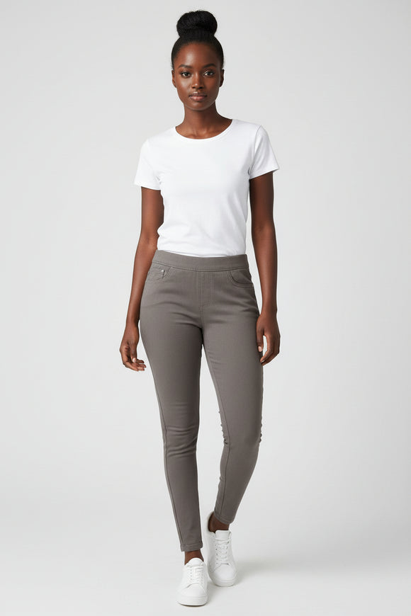 Grey Skinny  Knit Jegging