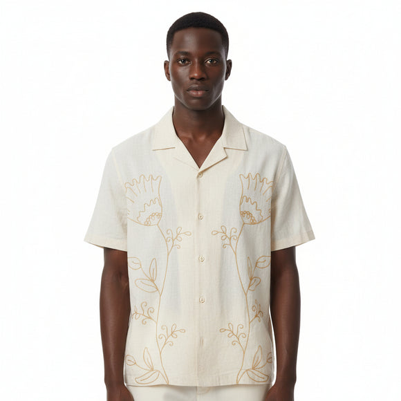 White Mens Casual Shirt