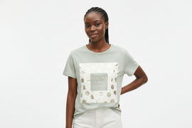 Sage  Atelier Foil T Shirt Pale Green