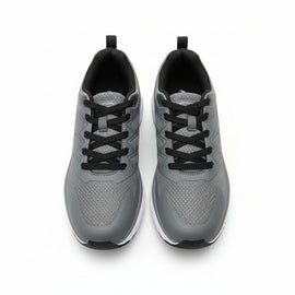 Grey Material Block Sneakers - 0