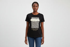 Black Deluxe Foil T Shirt