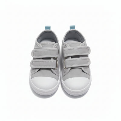 Grey Double Strap Sneaker Mid Grey