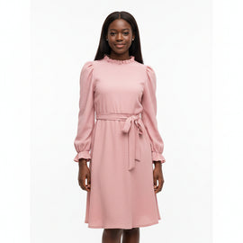 Pale Pink L S Dress REDTAG