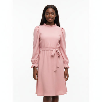 Pale Pink L S Dress REDTAG