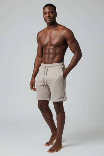 Beige Lounge Shorts