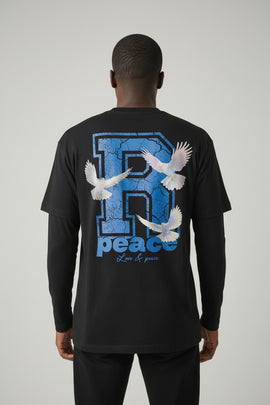 Black Graphic Tee - 0