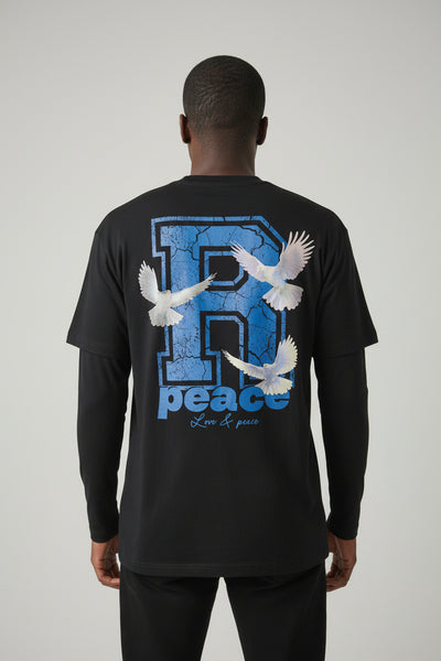 Black Graphic Tee - 0