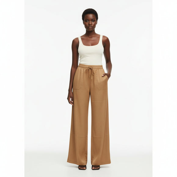 Brown Wide Leg Pant