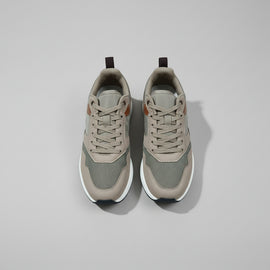 Brown Color Block Sneakers - 0