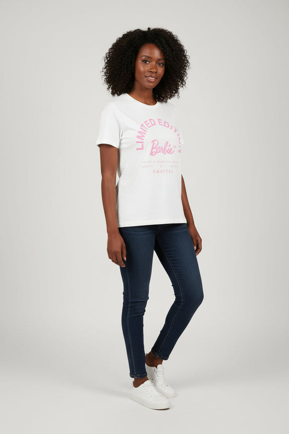 Ivory Barbie Printed T Shirt