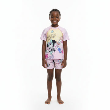 Sinnie Mermaid Shortie Set Pale Pink