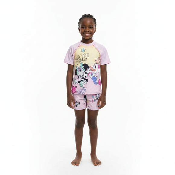 Sinnie Mermaid Shortie Set Pale Pink