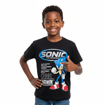 Black Sonic Short Sleeve T Shirt Black