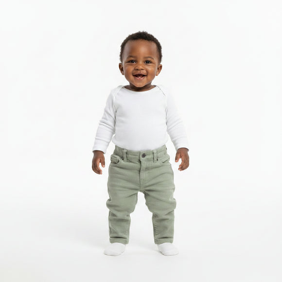 Beige Color Denim Pant Beige