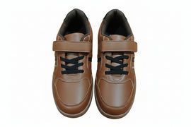 Brown Material Block Sneaker