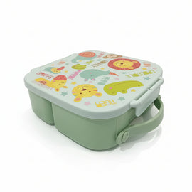 Green Lion Print Bento Lunch Bo
