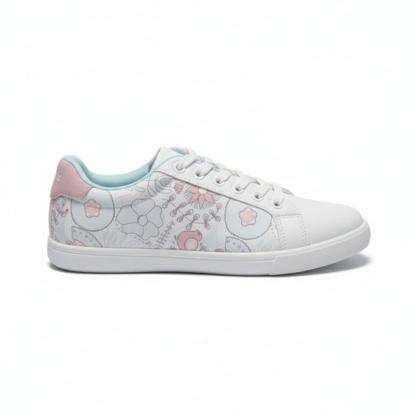 White Lace Up With Floral Print White REDTAG