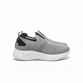 Grey Knitted Slip On Mid Grey