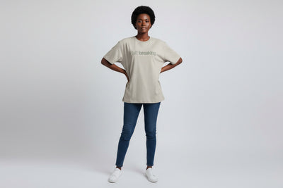 Pale Grey Oversize T Shirt