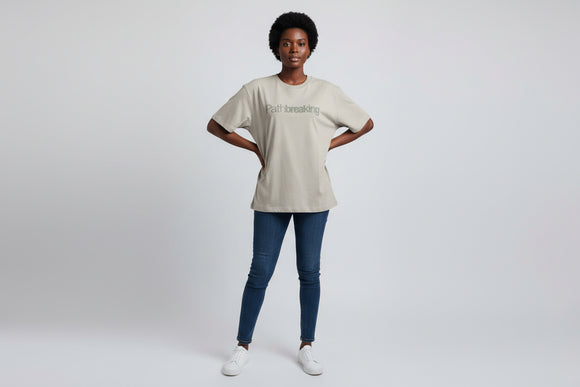 Pale Grey Oversize T Shirt