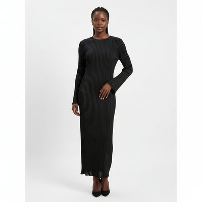 Plisse Mai Dress Black