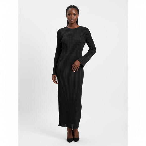 Plisse Mai Dress Black