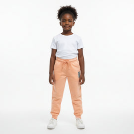 Orange Give Me Perfect Likes Print Track Pants
