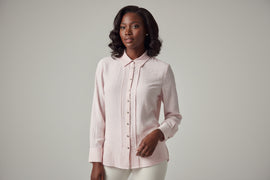 Pale Pink Buttoned Down Blouse