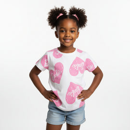 White Barbie Aop T Shirt White
