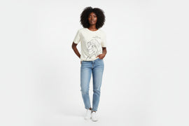 Cream Lion King Printed T Shirt