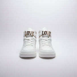White Glitter High Top White REDTAG