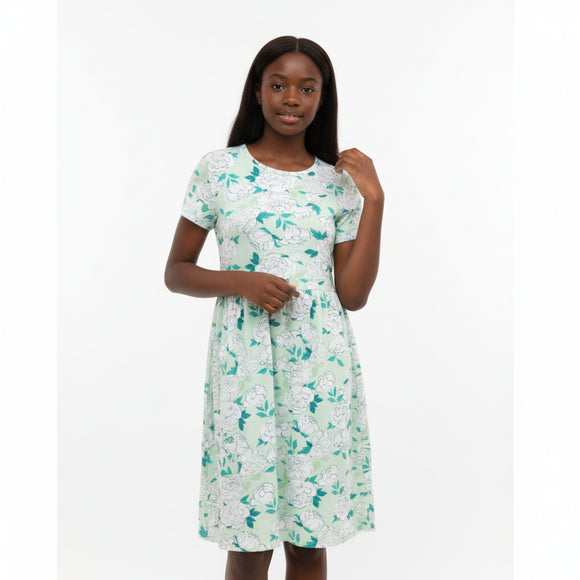 White Floral Knitted Dress Assorted REDTAG