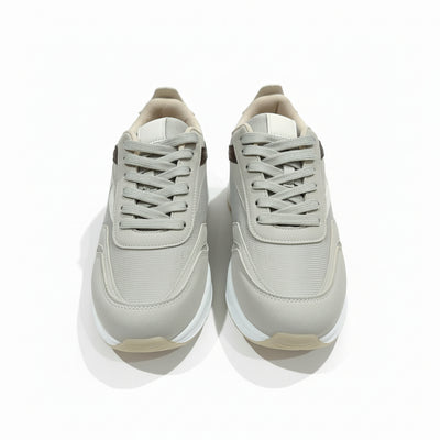 Grey Material Block Sneaker - 0