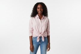 Stripe Oversize Shirt Assorted