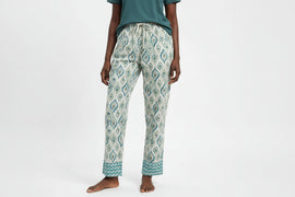 Dual Blue Print Table Pyjama Bottom Assorted