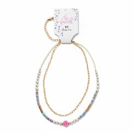 Multi Colour Embellished Necklace