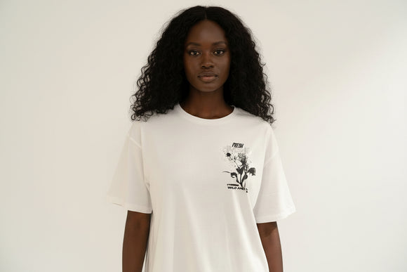 White Oversized T Shirt