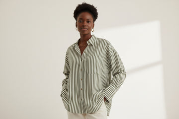 Striped Oversized Shirt Assorted