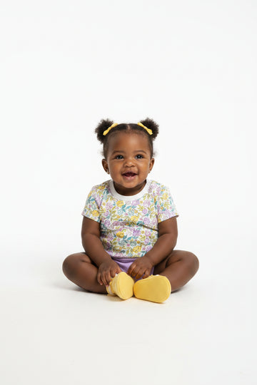 Ivory Floral All Over Print T Shirt Ivory