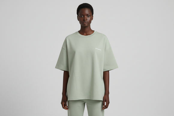 Ivory Drop Shoulder Oversize T Shirt