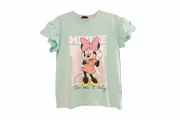 Sage Minnie Graphic T Shirt  Green 2 3 Years
