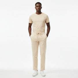 Beige Heavy Interlock Track Pant