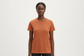 Copper  Short Sleeve Crew Neck T Shirt