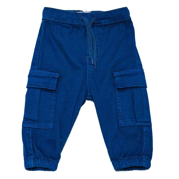 ROYAL BLUE CARGO TWILL JOGGER ROYAL 6 12 MONTHS Nawao.com