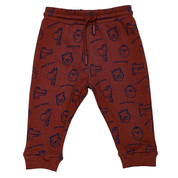 RUST ANIMAL PRINTED ACTIVE PANTS ORANGE 18 24 MONTHS Nawao.com