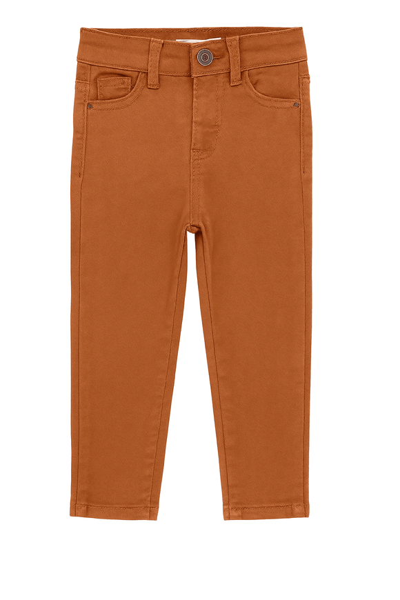 Rust Grey 5 Pocket Coloured Denim Orange Nawao.com